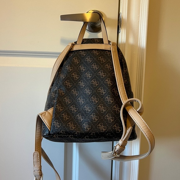 GUESS Monogram Mini Backpack - Picture 2 of 3
